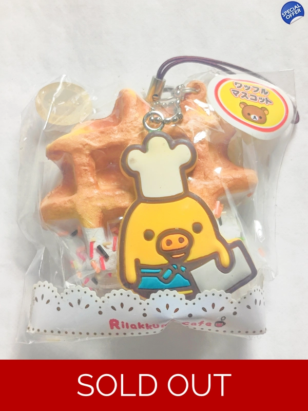 San-x Rilakkuma Kiirotori Squishy Waffle Strap